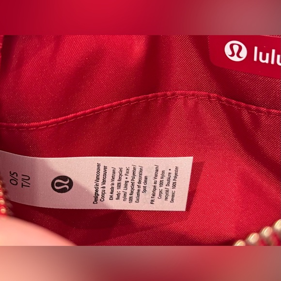 Lululemon Crossbody Bag with Top Handle 2L- Dark Red/ Gold - Picture 6 of 9